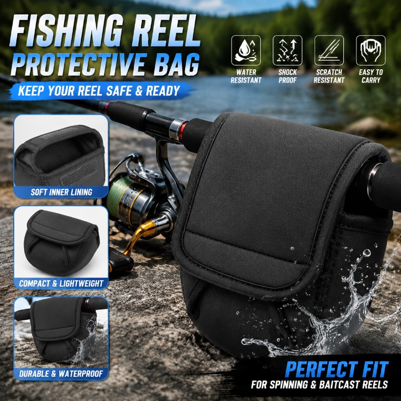 Reel Bag - Fishing Reel Protective Cover Bag Spinning