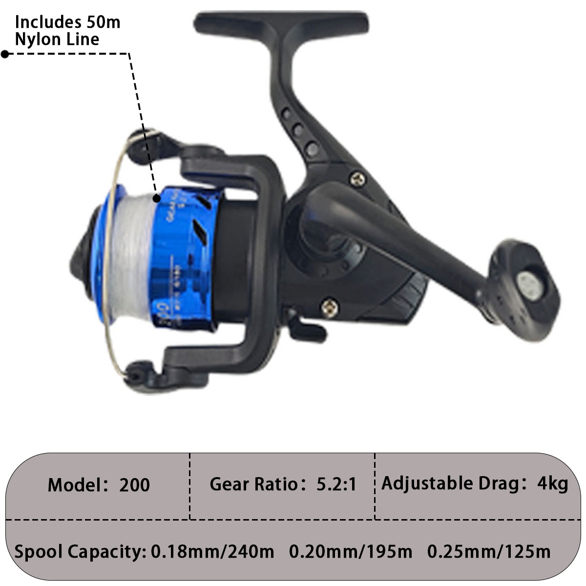Mini Telescopic Sea Fishing Ro - đánh giá và giá Reel Bag
