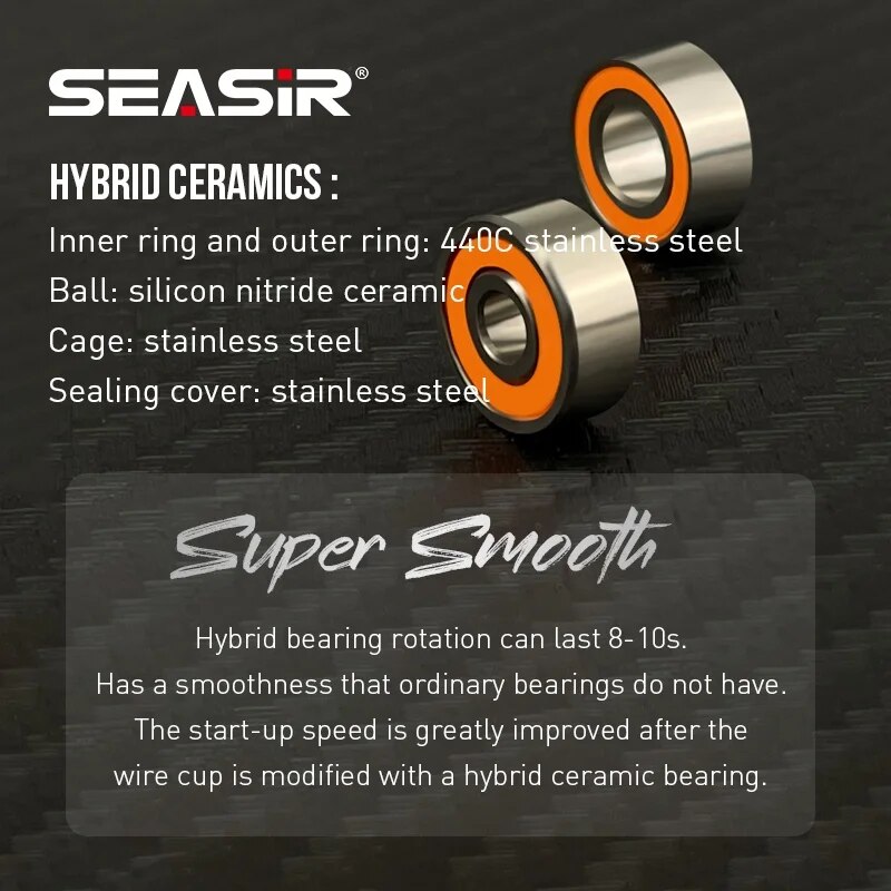 SEASIR Semi-Ceramic Hybrid Fis - đánh giá và giá Reel Spare Spool